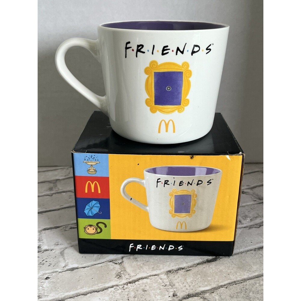 NEW McDonald's Friends Yellow Frame Mug Cup w/Box Collectible
